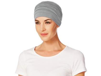 Turban Christine Yoga, vzor Grey Melange