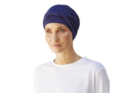 Turban Christine Shakti, vzor Dark Blue
