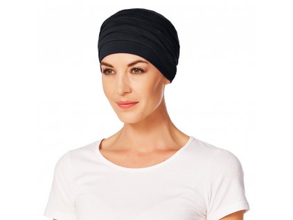 Turban Christine Yoga, vzor Blue Melange