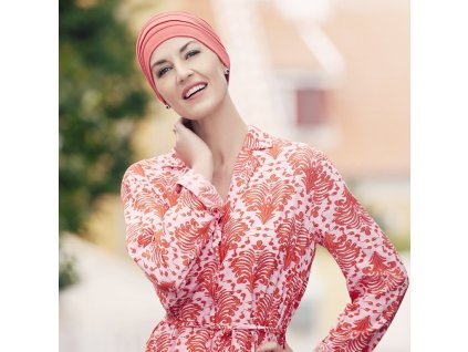 Turban B.B. Bea, vzor Rasberry red