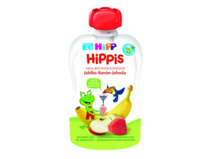 HiPP BIO 100% ovoce   Jablko-Banán-Jahoda, 100 g