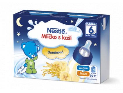 NESTLÉ Mlíčko s kaší Banánové, 2 x 200 ml