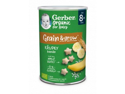 GERBER Organic křupky banánové 5x35 g