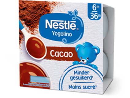 NESTLÉ YOGOLINO mléčný dezert s kakaem 4x100 g