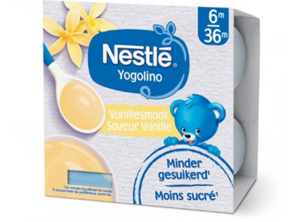 NESTLÉ YOGOLINO mléčný dezert s přichutí vanilky, 4x100 g