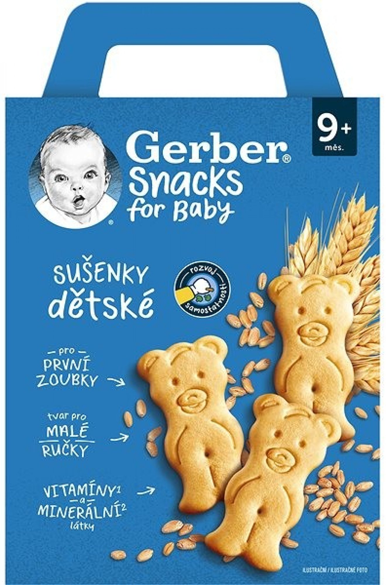 GERBER Snacks dětské sušenky 180g