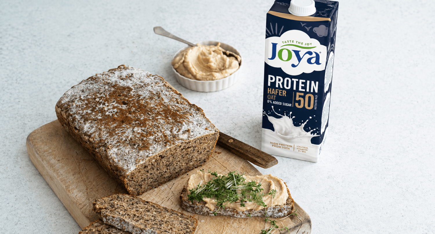 Recept: Proteinový chléb z ovesno-sojového rostlinného nápoje