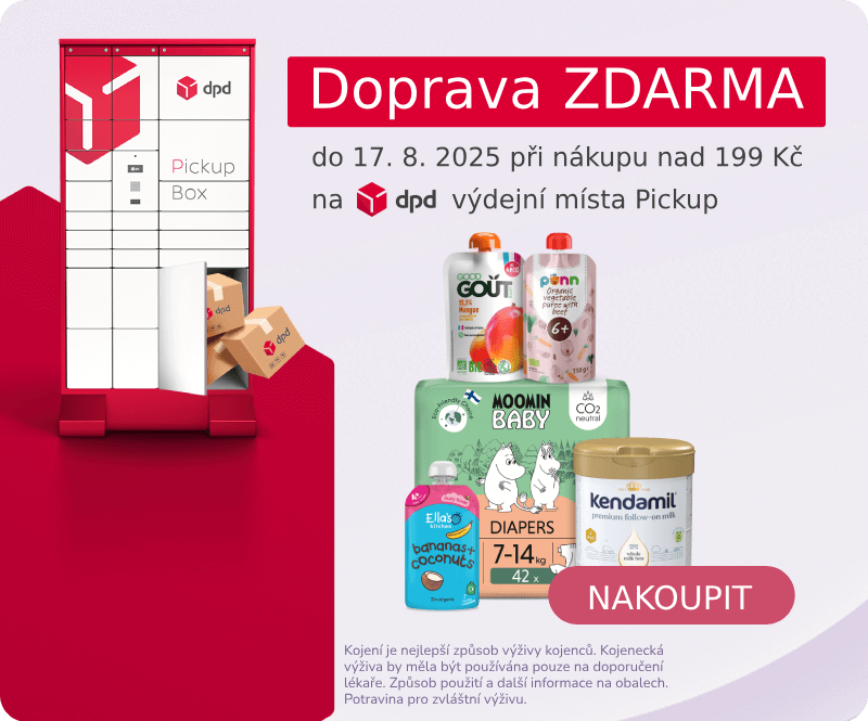 Doprava ZDARMA na DPD výdejní místa Pickup
