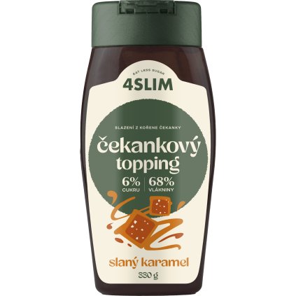 4Slim Čekankový topping slaný karamel (330 g)