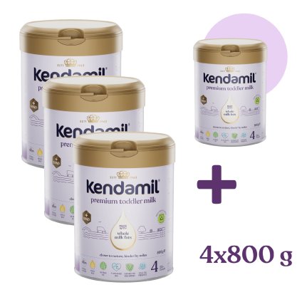 3+1 ZDARMA: Kendamil Premium 4 HMO+ (800 g)