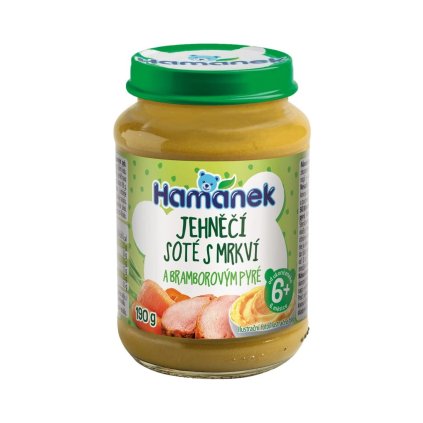 Hamánek Jehněčí soté s mrkví a bramborovým pyré 6m+ (190 g)