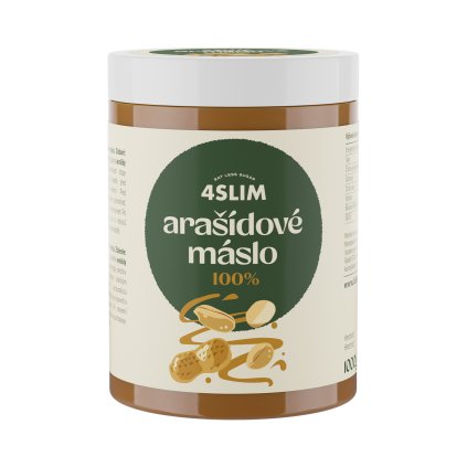4Slim Arašídové máslo 100% (1000 g)