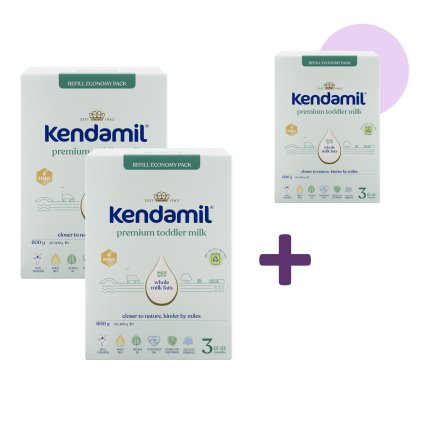 2+1 ZDARMA Kendamil Premium 3 HMO+ (600 g)