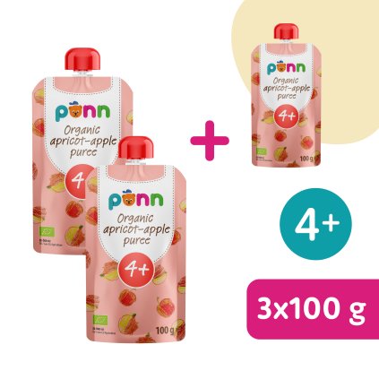 2+1 ZDARMA: SALVEST Põnn BIO Meruňka s jablkem (100 g)