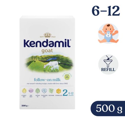 Poškozená krabice - Kendamil Kozí pokračovací mléko 2 (500 g)