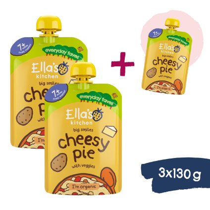 2+1 ZDARMA: Ella's Kitchen BIO Sýrový koláč se zeleninou (130 g)
