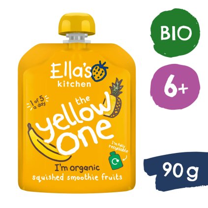 Ella's Kitchen BIO YELLOW ONE ovocné pyré s banánem (90 g), exp. 31.12.2025