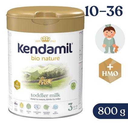 Kendamil BIO Nature 3 HMO+ (800 g), exp. 20.3.2026