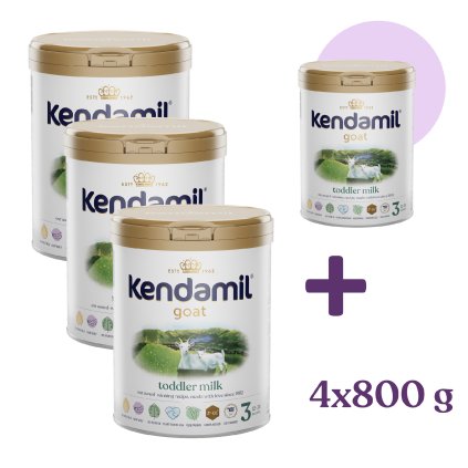 3+1 ZDARMA: Kendamil Kozí batolecí mléko 3 (800 g)