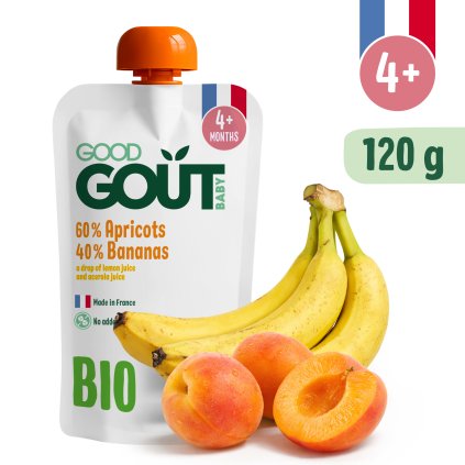 Good Gout BIO Meruňka s banánem (120 g)