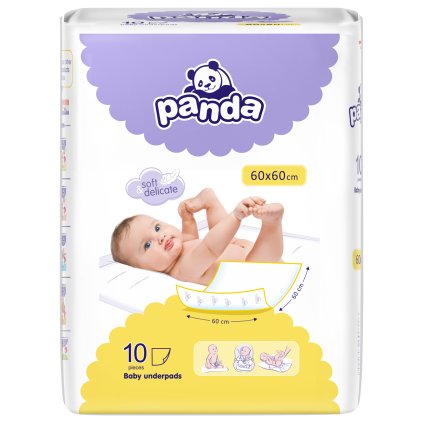 Panda Dětské přebalovací podložky 60 × 60 cm (10 ks)