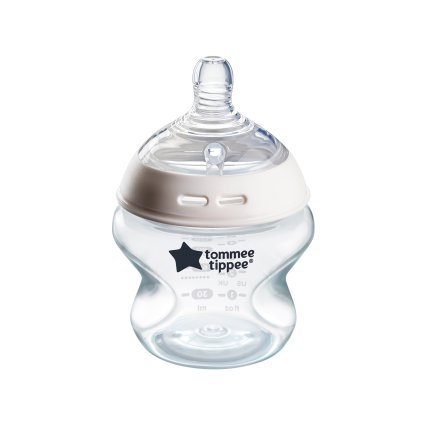 Tommee Tippee Natural Start Samosterilizační kojenecká lahev s ANTI-COLIC savičkou Pomalý průtok (150 ml), 0 m+