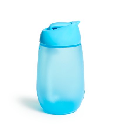 Munchkin Simple Clean lahvička s brčkem (296 ml), 12 m+, modrá