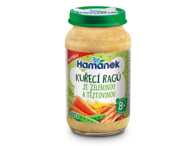 39301 Hamanek Kureci ragu se zeleninou a testovinou 230g