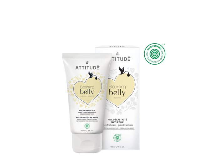 Attitude Blooming Belly Přírodní olej pro těhotné a po porodu s arganem a mandlemi (150 ml)