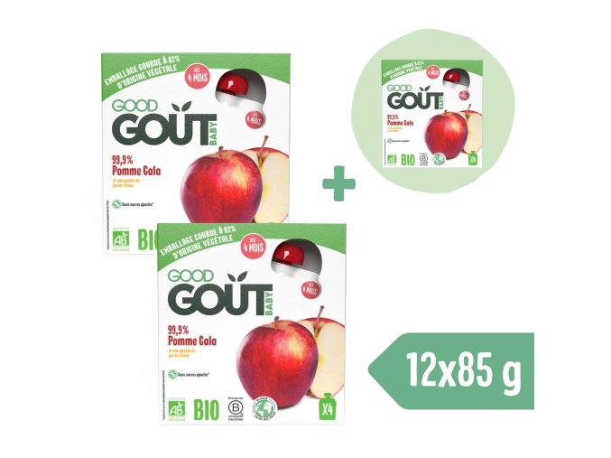 2+1 ZDARMA: Good Gout BIO Jablko (4x85 g)