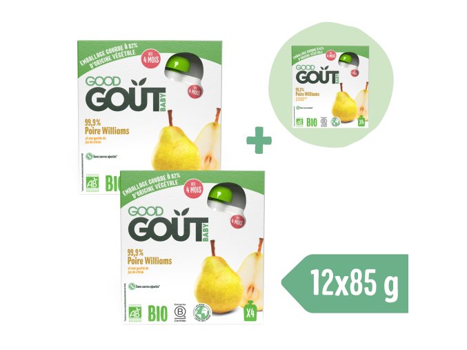 2+1 ZDARMA: Good Gout BIO Hruška (4x85 g)