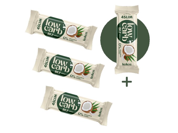3+1 ZDARMA 4Slim: LOW CARB kokos (35 g)