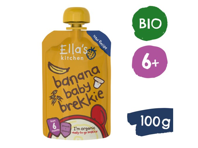Ella's Kitchen BIO Snídaně banán a jogurt (100 g), exp. 30.06.2025