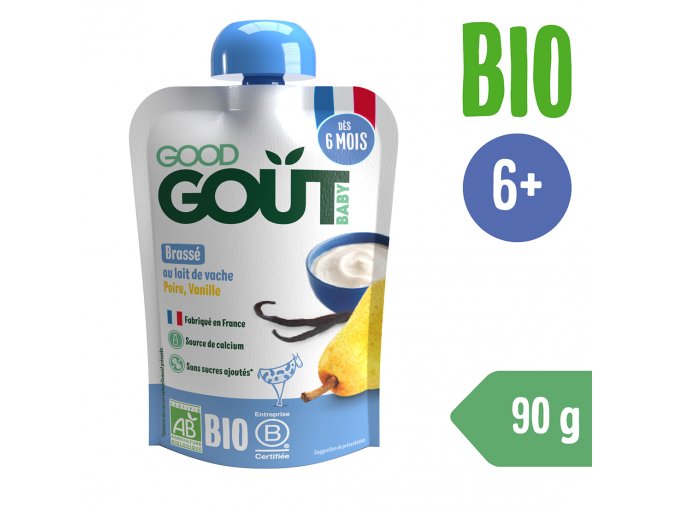 Good Gout BIO Vanilkový dezert s hruškou (90 g)