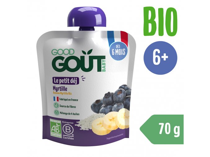 Good Gout BIO Borůvková snídaně (70 g)