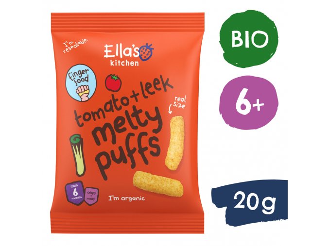 Ella's Kitchen BIO Křupky rajče a pórek (20 g)