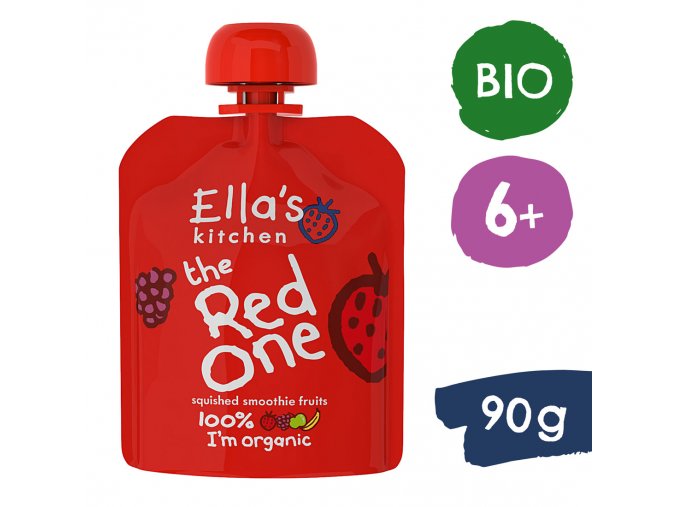 Ella's Kitchen BIO RED ONE ovocné pyré s jahodami (90 g)