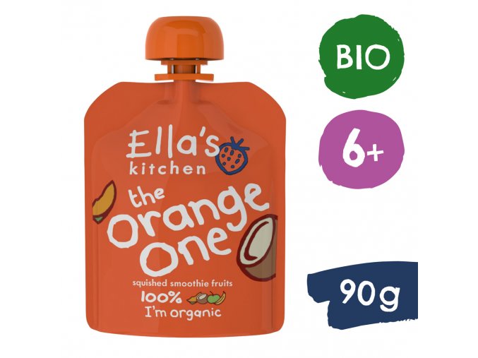 Ella's Kitchen BIO ORANGE ONE ovocné pyré s mangem (90 g)