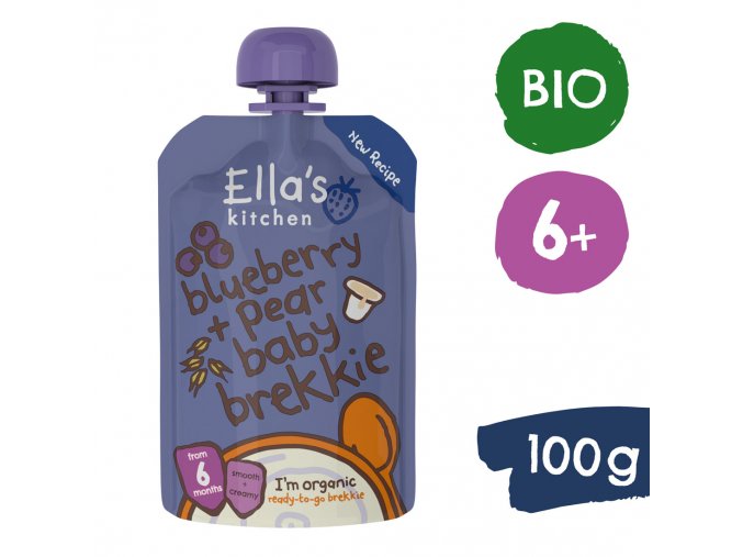 Ella's Kitchen BIO Snídaně borůvka a hruška (100 g)