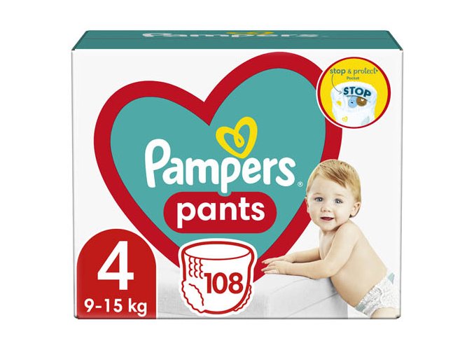 Pampers Pants Mega Box Plenkové kalhotky vel. 4 (108 ks)