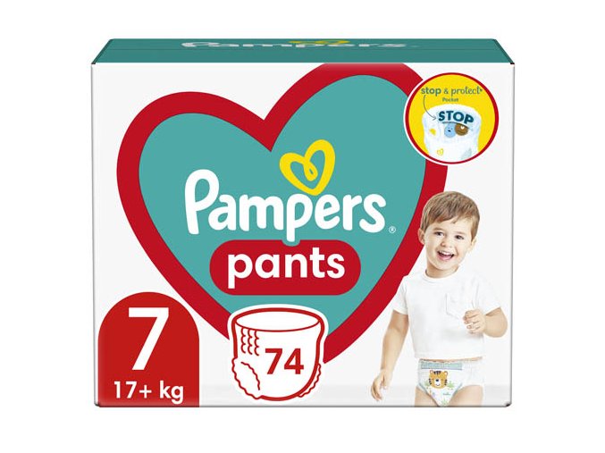 Pampers Pants Mega Box Plenkové kalhotky vel. 7 (74 ks)