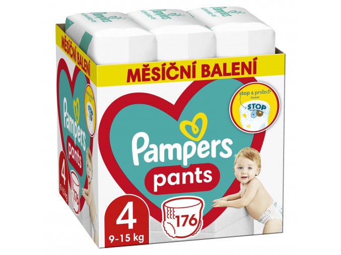 Pampers Pants Měsíční balení plenkových kalhotek vel. 4 (176 ks)