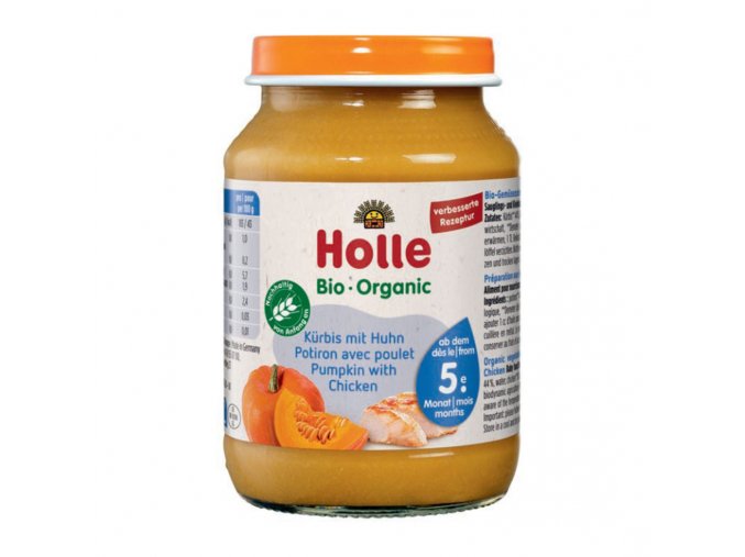 Holle BIO Dýně s kuřecím masem (190 g)