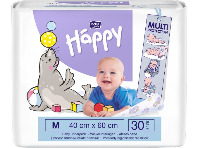 Bella Happy Dětské hygienické podložky 40 × 60 cm (30 ks)