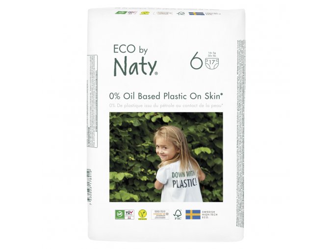 Eco by Naty XL 16+ kg (17 ks), eko plenky