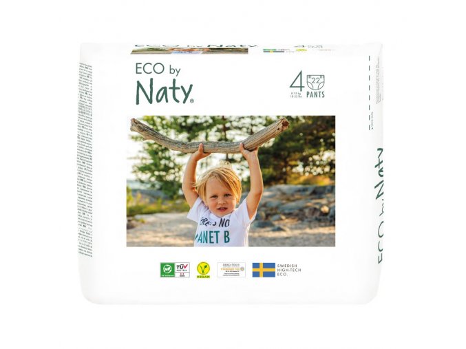 Eco by Naty Maxi 8–15 kg (22 ks), eko plenkové kalhotky