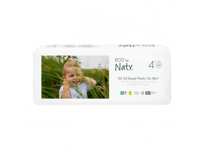 Eco by Naty Maxi+ 9–20 kg (42 ks), eko plenky