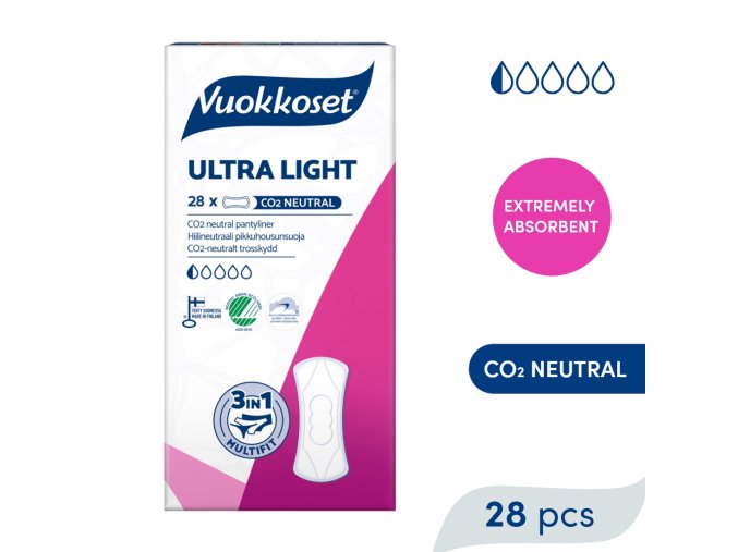 VUOKKOSET Slipové vložky Ultra Light (28 ks)