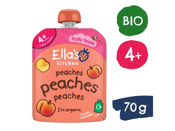 Ella's Kitchen BIO Broskvová svačinka (70 g)