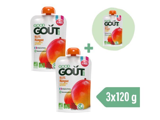 2+1 ZDARMA: Good Gout BIO Mango (120 g)